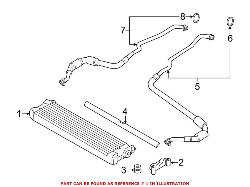 BMW Engine Oil Cooler 17212284260 - Genuine BMW